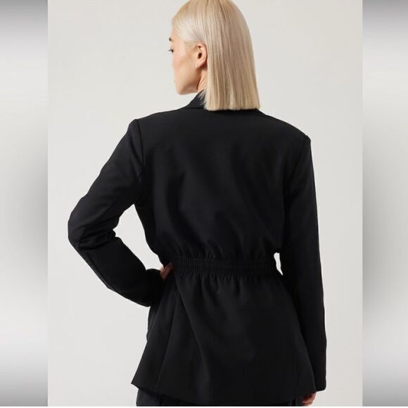 Athleta Black Blazer with White Trim - Picture 6 of 6